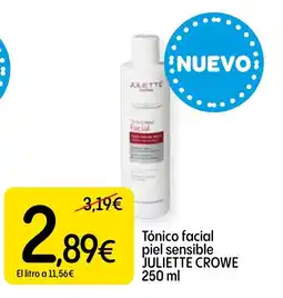 Dialprix JULIETTE CROWE Tónico facial piel sensible oferta