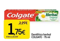 Dialprix Colgate dentífrico herbal oferta