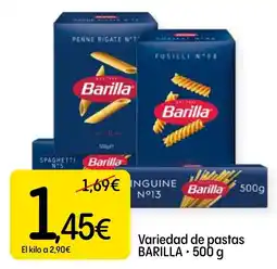 Dialprix Barilla variedad de pastas oferta