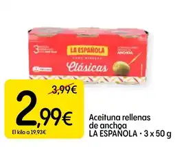 Dialprix La Española aceitunas rellenas de anchora clásicas oferta