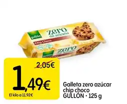 Dialprix Gullon galleta zero azucar chip choco oferta