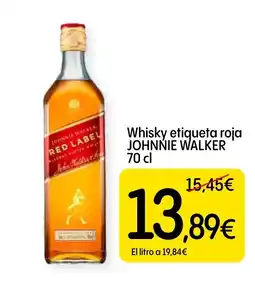 Dialprix johnnie walker whisky etiqueta roja oferta