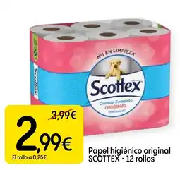 Dialprix Scottex papel higiénico original oferta