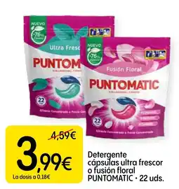 Dialprix Puntomatic cápsulas ultra frescor o fusión floral oferta
