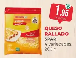 SPAR Gran Canaria spar queso rallado oferta