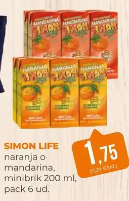 SPAR Gran Canaria Simon life naranja o mandarina oferta