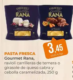 SPAR Gran Canaria Gourmet Rana ravioli carrilleras de ternera o girasole de queso cabra y cebolla caramelizada oferta