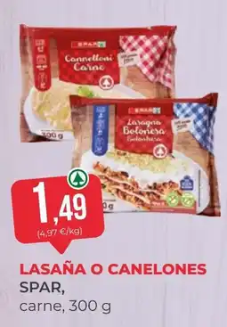 SPAR Gran Canaria spar lasaña o canelones carne oferta