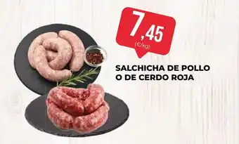 SPAR Gran Canaria Salchicha de pollo o de cerdo roja oferta