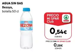 SPAR Gran Canaria Bezoya agua sin gas oferta