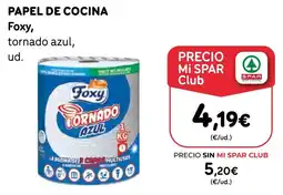 SPAR Gran Canaria Foxy papel de cocina tornado azul oferta