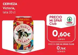 SPAR Gran Canaria Victoria cerveza oferta