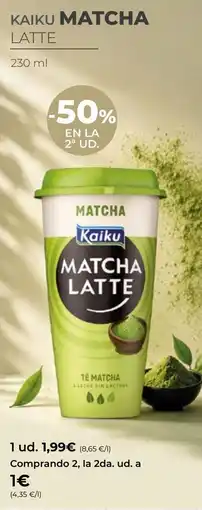 SPAR Gran Canaria Kaiku matcha latte oferta