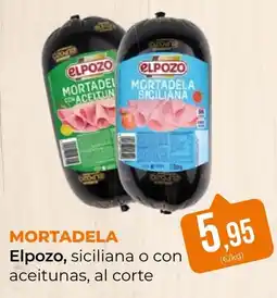 SPAR Gran Canaria Elpozo mortadela siciliana o con aceitunas oferta