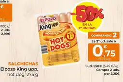 SPAR Gran Canaria Elpozo King upp hot dog oferta