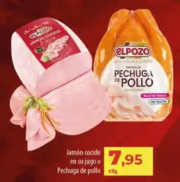Spar Tenerife Elpozo jamón cocido en su jugo o pechuga de pollo oferta