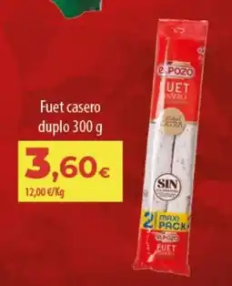 Spar Tenerife El Pozo fuet casero oferta