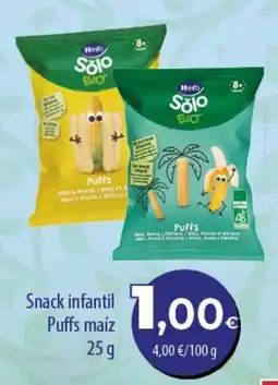 Spar Tenerife Hefo Solo Bio Puffs maíz oferta