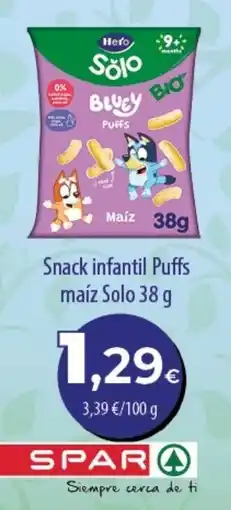 Spar Tenerife Solo puffs maíz oferta