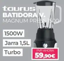 Electrocash taurus batidora v. magnum press 1500 oferta