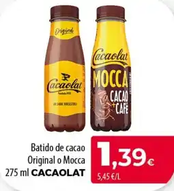 Spar Tenerife Cacaolat batido de cacao original o mocca oferta