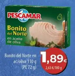 Spar Tenerife Pescamar bonito del norte en aceite de oliva oferta