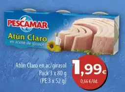 Spar Tenerife Pescamar atún claro en aceite de girasol oferta