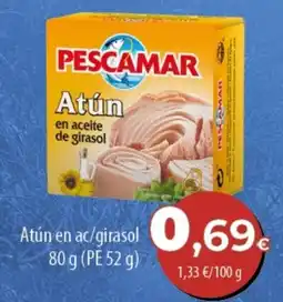 Spar Tenerife Pescamar atún en aceite de girasol oferta