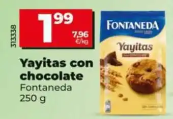 Fontaneda yayitas con chocolate