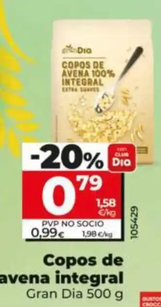 Gran Dia copos de avena integral