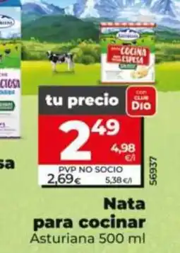 Dia Fresh Asturiana nata para cocinar oferta