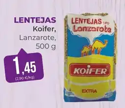 SPAR Gran Canaria koifer lentejas tipo lanzarote oferta