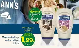 Spar Tenerife Hellmann's mayonesa trufa, ajo asado o chilli pet oferta