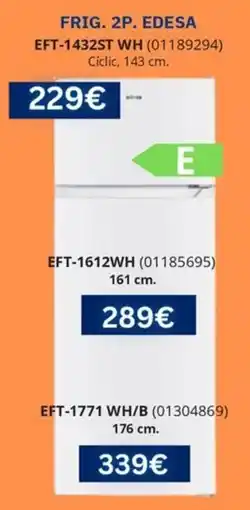 Master Cadena Edesa frig. 2p. eft-1432st wh oferta