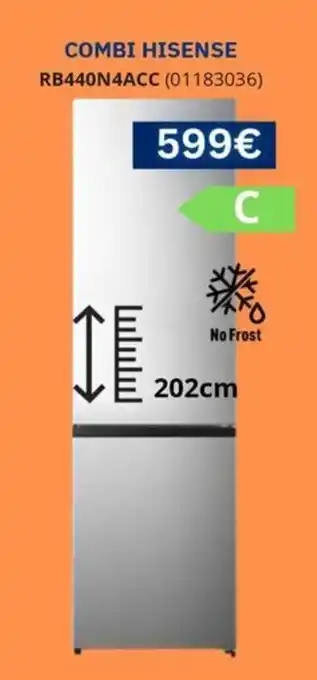 Combi hisense rb440n4acc