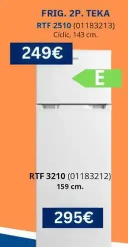 Master Cadena Frig. 2p. Teka RTF 2510 oferta