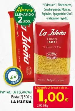 Spar Tenerife La Isleña pasta oferta