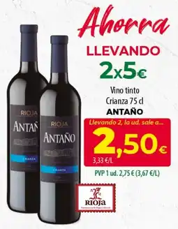 Spar Tenerife Antaño vino tinto crianza oferta