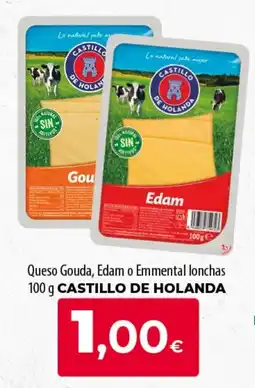 Spar Tenerife Castillo de Holanda queso gouda, edam o emmental lonchas oferta