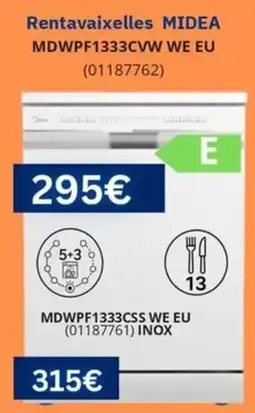 Master Cadena Rentavaixelles MIDEA MDWPF1333CVW WE EU oferta