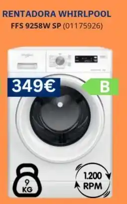Master Cadena Whirlpool rentadora ffs 9258w sp oferta
