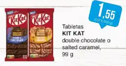 SPAR Gran Canaria Kit Kat tabletas double chocolate o salted caramel oferta