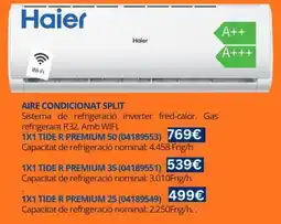 Master Cadena Haier aire condicionat split 1x1 tide r premium 50 oferta