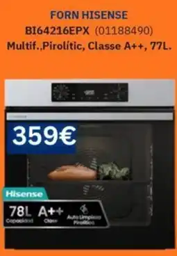 Master Cadena Hisense fornil multif. pirolític oferta