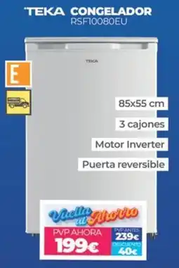 Electrocash Teka congelador rsf10080eu oferta