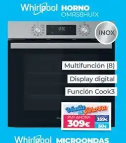 Electrocash Whirlpool horno o mr58hu1x oferta