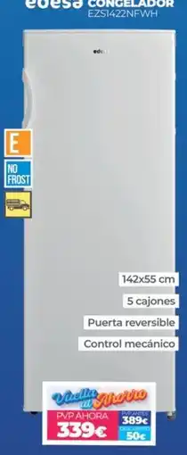 Electrocash edesa congelador ezsl422nfwh oferta