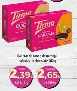 Spar Tenerife Tirma galletas de coco o de naranja oferta