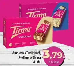 Spar Tenerife Tirma ambrosías tradicional, avellana o blanca oferta