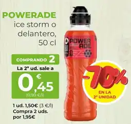 SPAR Gran Canaria Powerade ice storm o delantero oferta